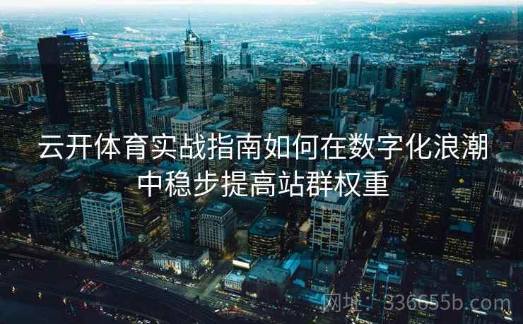 云开体育实战指南如何在数字化浪潮中稳步提高站群权重